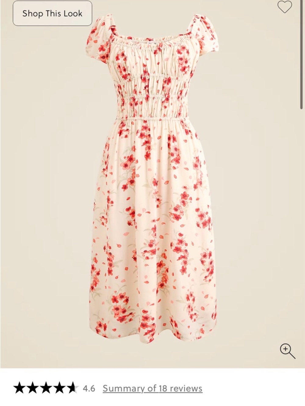 Rouje X J.Crew Rêverie dress in vintage floral